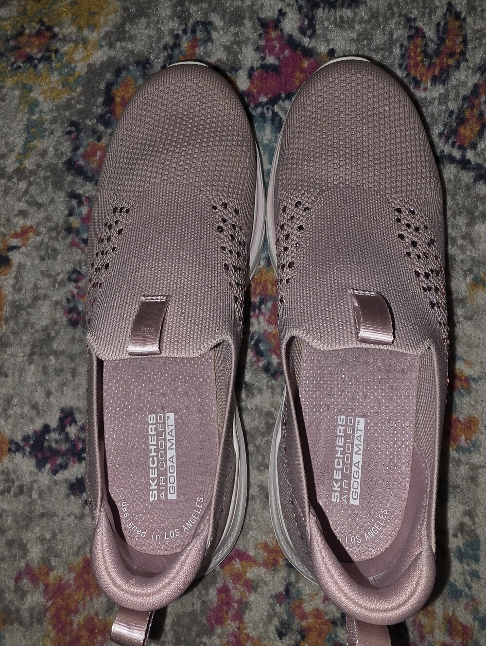 Skechers Women's Slip-On Athletic Sneakers in Dusty Rose